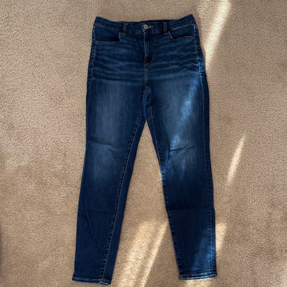 American Eagle Outfitters Dark Blue Skinny Jeans